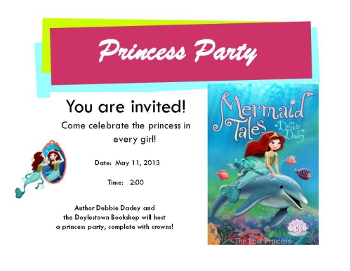 Princess Party postcard