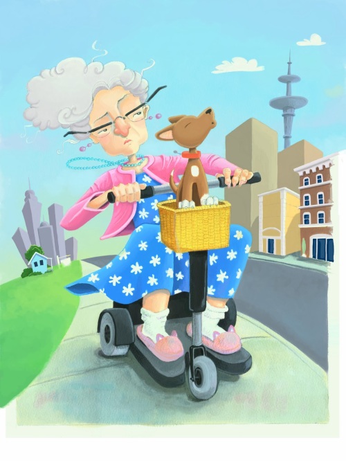 deniseold lady and the scooter 1